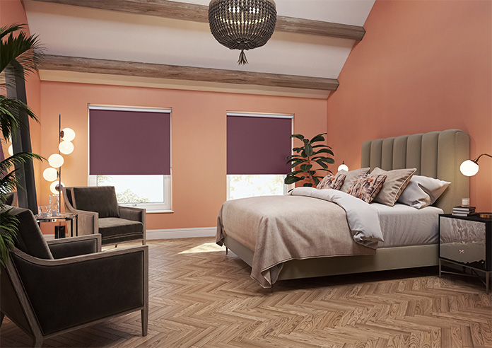 Rimini (Blackout), Plum - Roller Blind - Image 7